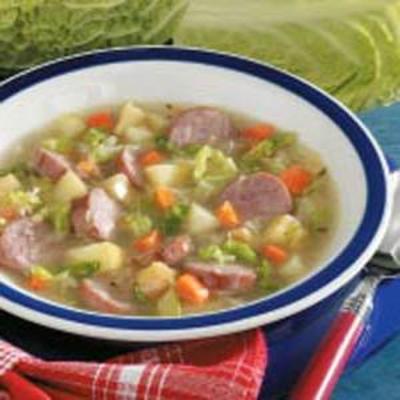 soupe au chou kielbasa