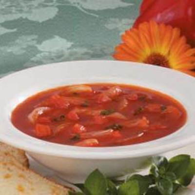 soupe à l'oignon et à la tomate