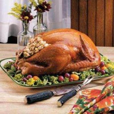 dinde avec la farce de grand-mère