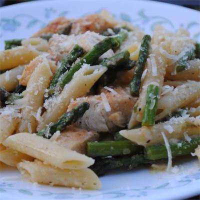 poulet et asperges avec penne