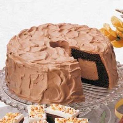 gâteau en mousseline de chocolat amoureux