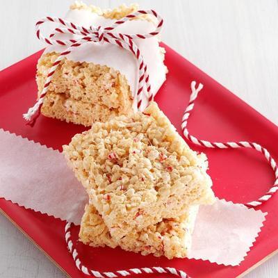 carrés de céréales à la menthe poivrée