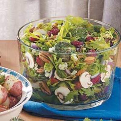 salade aux framboises