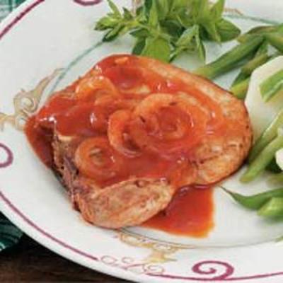 côtelettes de porc à la sauce tomate