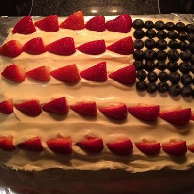 gâteau tout drapeau américain