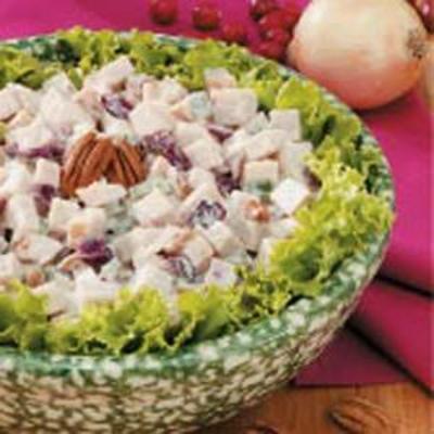 salade de dinde aux canneberges et chutney