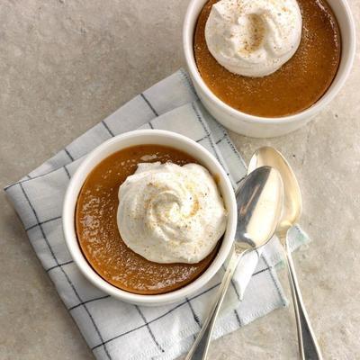 pudding à la citrouille cuit au four
