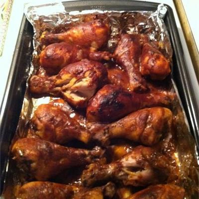 four barbecue poulet pilons