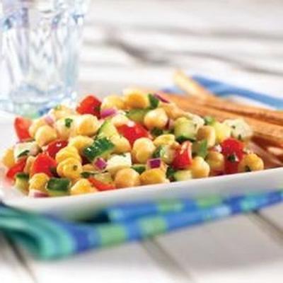 salade méditerranéenne de pois chiches