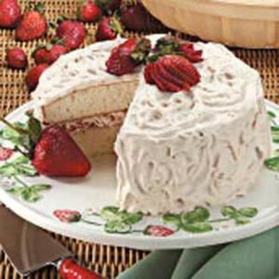 gâteau blanc aux fruits