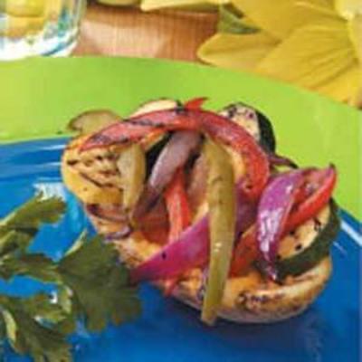 peaux de légumes grillées