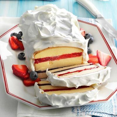 torte rouge et blanche