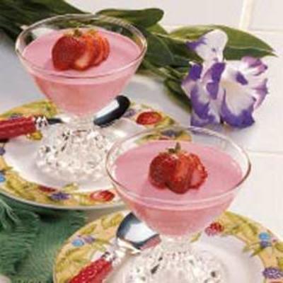 dessert crème aux baies