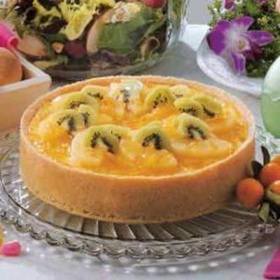 gâteau au fromage à l'ananas kiwi