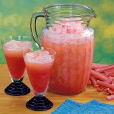 rhubarbe slush punch