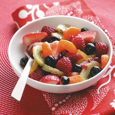 salade de fruits avec vinaigrette à la framboise