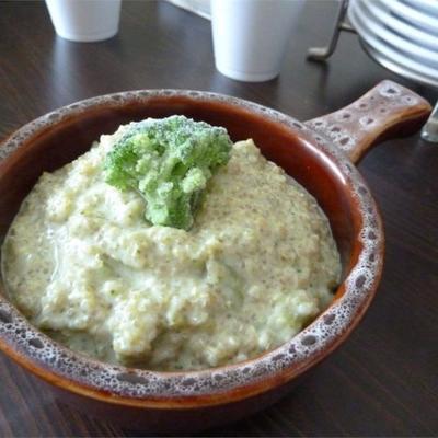 soupe de brocoli et de quinoa facile