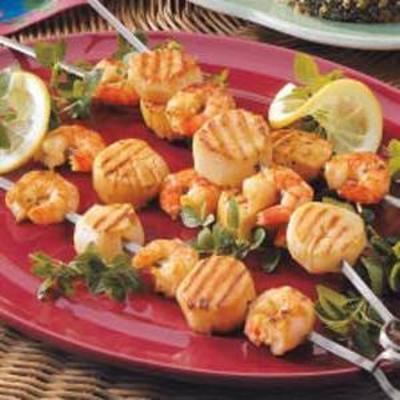 crevettes acidulées et pétoncles