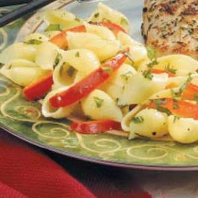 coquilles de pâtes aux herbes