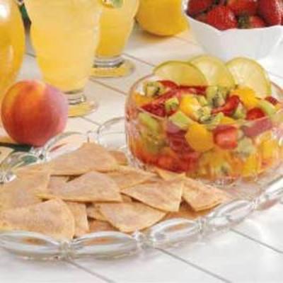 salsa de fruits acidulés aux chips de cannelle