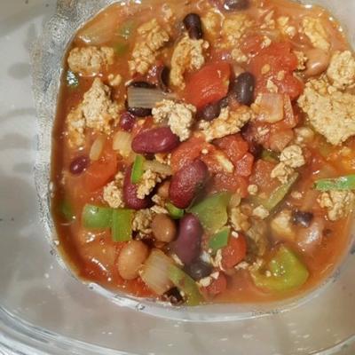 chili avec dinde et haricots