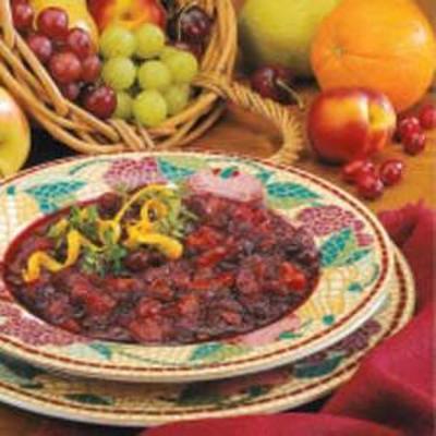 relish aux agrumes et aux canneberges
