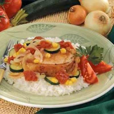 côtelette de porc veggie medley