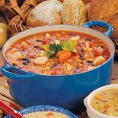 soupe à l'orge au poulet du sud-ouest