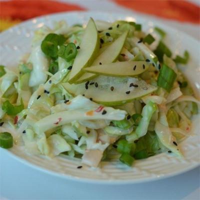 salade de chou de poire asiatique au gingembre mariné