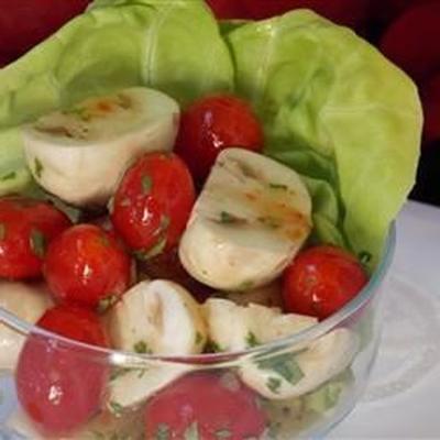 salade de tomates et champignons