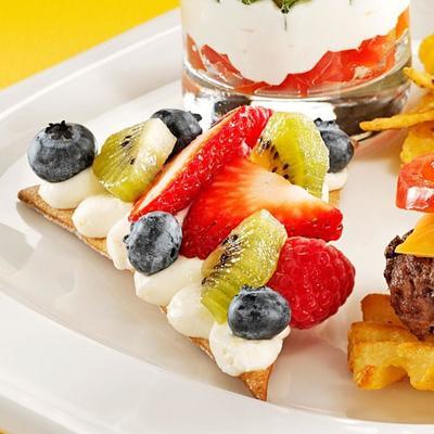pizza aux fruits mélangés