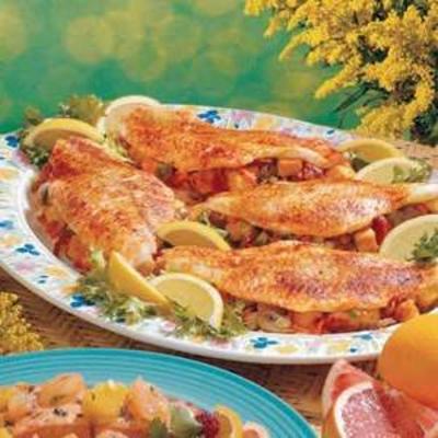 filets de poisson farcis