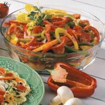 salade de poivrons colorée