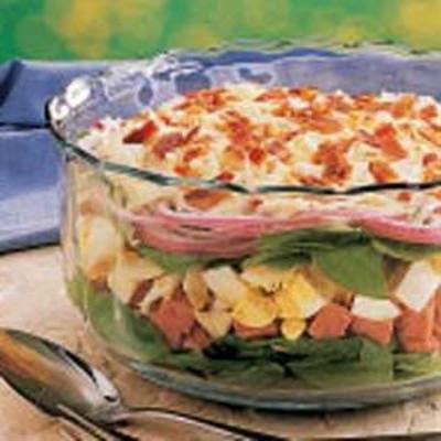 salade de jambon et épinards