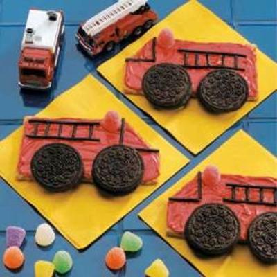 biscuits de camion de pompiers