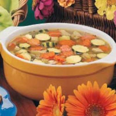 soupe de jardin de fleurs