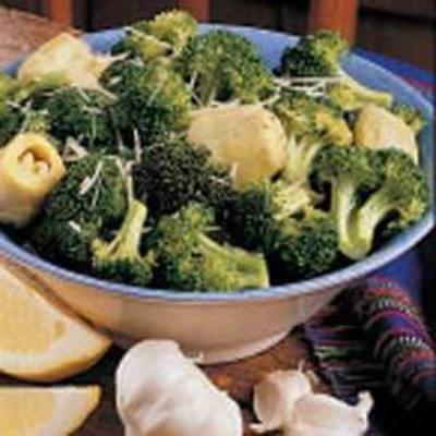 brocolis et artichauts zestés