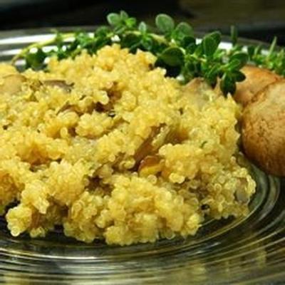 pilaf de quinoa aux champignons