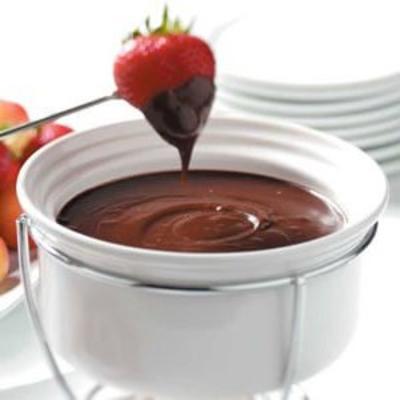 fondue chocolat-framboise