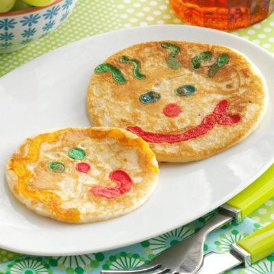pancakes visage souriant