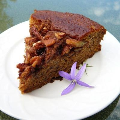 gâteau au café à la banane avec des pacanes