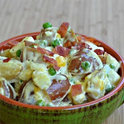 salade de pommes de terre au bacon et aux œufs