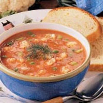 soupe de chou-fleur à la tomate