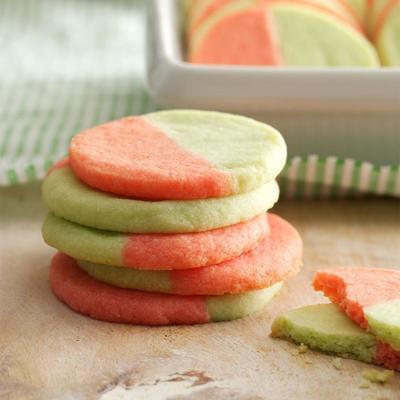 biscuits au beurre bicolores