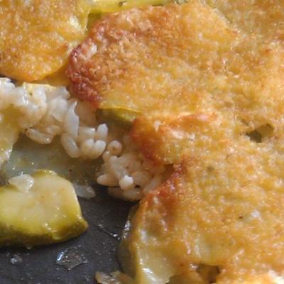 pommes de terre, riz et courgettes