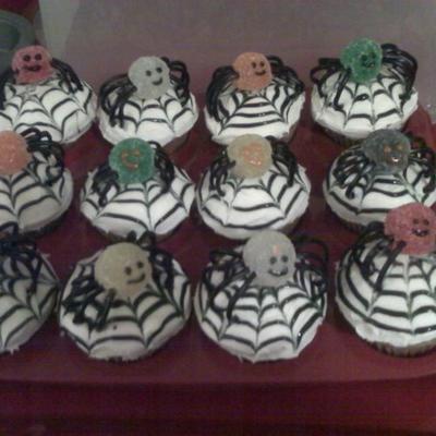 cupcakes araignées épicées
