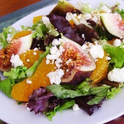 salade d'orange, figues et gorgonzola