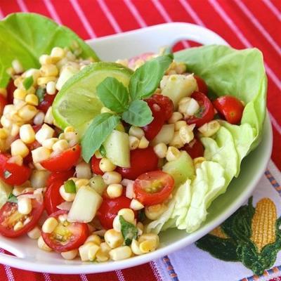 salade de maïs tomate cerise facile