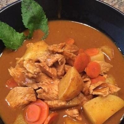 curry thaï au poulet jaune
