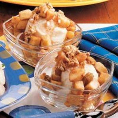 sundaes aux pommes épicées